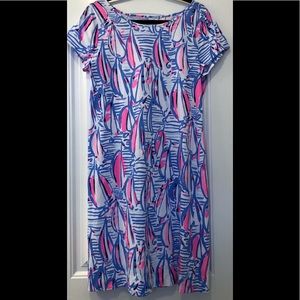 EUC Lilly Pulitzer Marlow Dress, Red Right Return